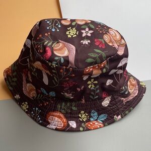 Colorful Snail & Mushroom Bucket Hat